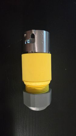 Marine locking plug  3P4W, 50A - 125/250V pvc