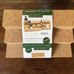 Bamboo and Cork Expandable Storage Rack