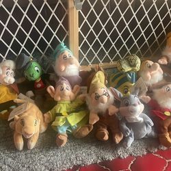 The Disney Store  - Lot  Plush Character Toys 