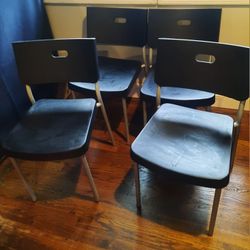 Stackable heavy duty chairs (set 4) $60