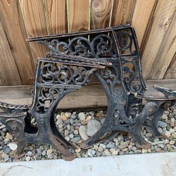 Cast Iron Antique Desk Pieces