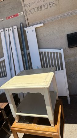 Small white table