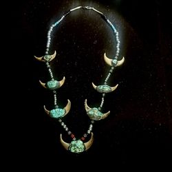 Colorado Brown Bear And Turquoise Necklace 
