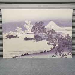 Rare IKEA PJATTERYD Hokusai View of Mt. Fuji Wall Decor Art Print