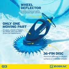 BARRACUDA ZODIAC G3 W03000 Inground Automatic Swimming POOL VACUUM + LEAF CATCHER