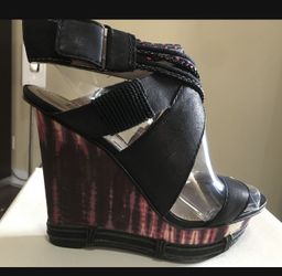 Rachel Roy wedges size 7, real leather