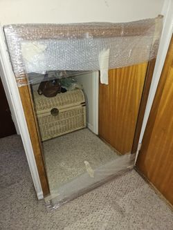Large brown mirror 3×4
