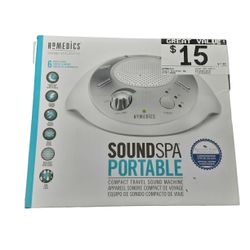 Homedics Sound Spa Portable White Small Kitchen Appliance