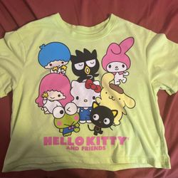 Hello Kitty And Friends Crop Tops Shirt Women/girls