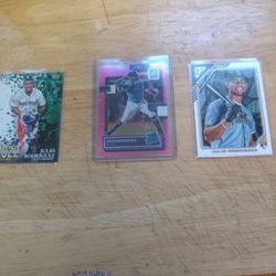 Julio Rodriguez Rookie Set ...Pink Optic, Gallery,and Topps