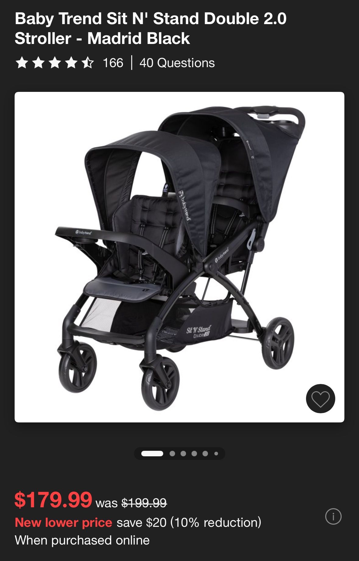 Baby Trend Sit N’ Stand Double Stroller