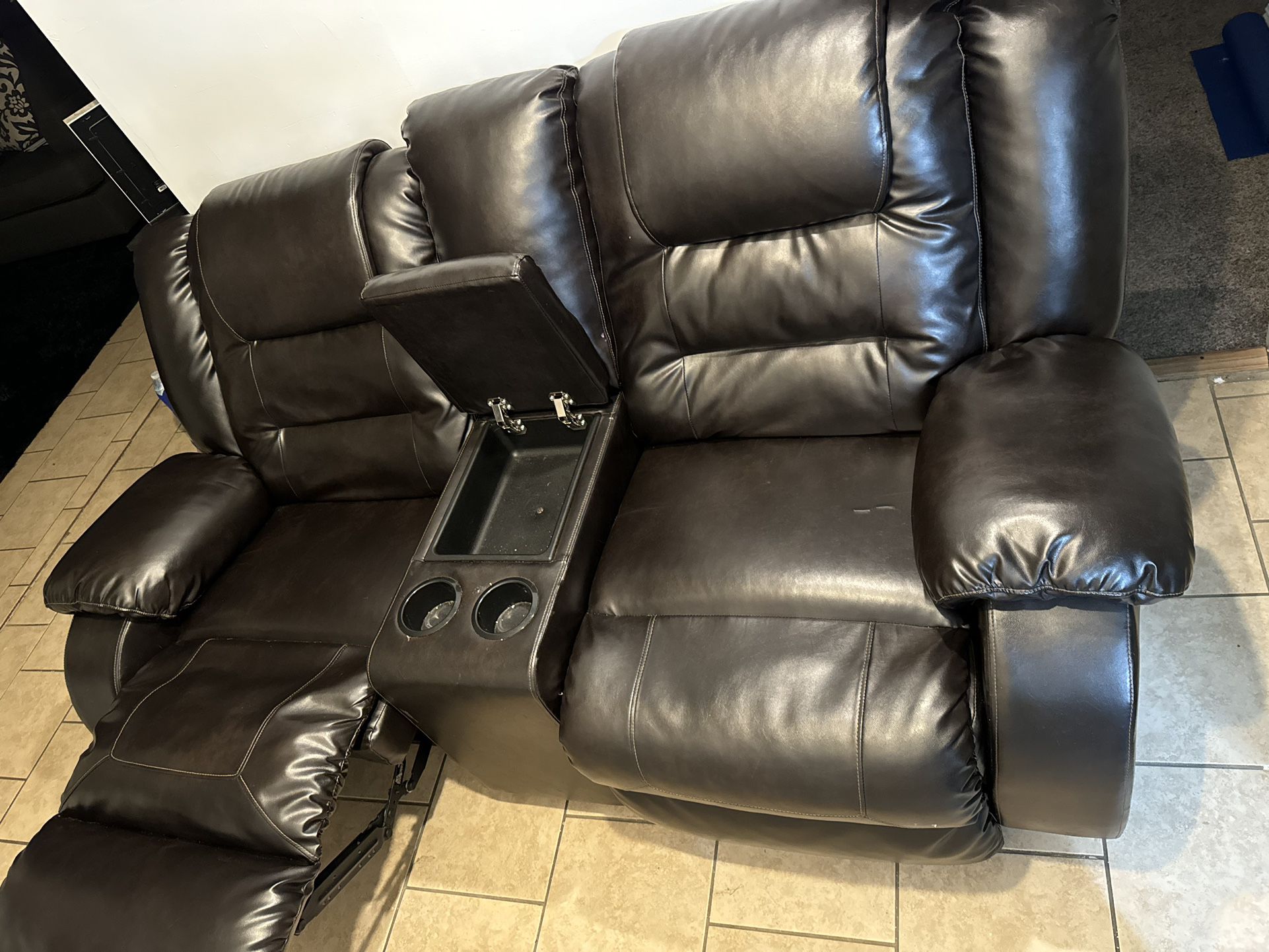Black Recliner Couch 