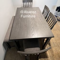 Dining Table Set With Bench