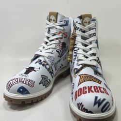 Size 9 - Men’s Timberland Mitchell & Ness X NBA 6” Boots TB0A1UD6100 Wmns 10.5