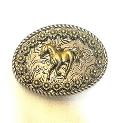 Christy Brinkley Horse Buckle