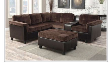 Sectional Sofa W/Ottoman