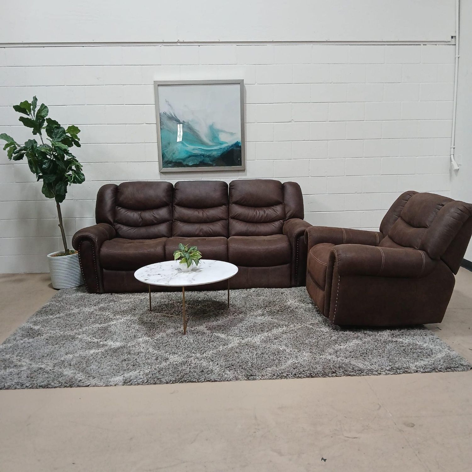 🛋️ Sofa and Rocking chair set (Delivery Available!! )