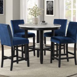 5pc Counter Height Dinning Table Set