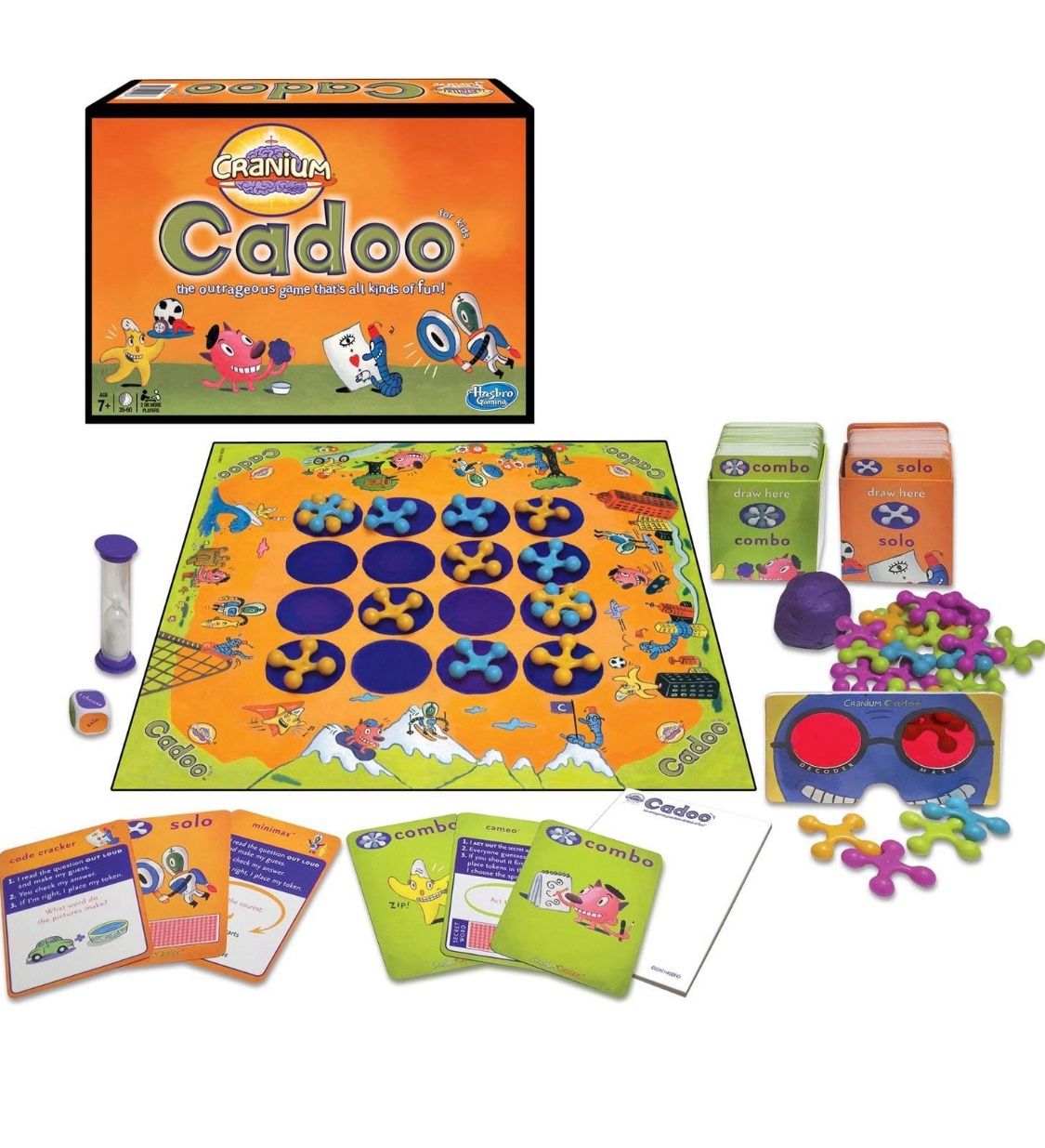 CRANIUM Cadoo The original version is back by popular demand and today kids will be puzzling, sketching, sculpting, acting and code-cracking with the