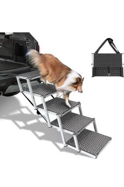 FoldabDog car Ramp, 5 steps Dog stairs for medium and large dogs