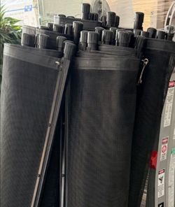 Brand new black pool fence 130 feet of fence ( only used for 1 week and only use for to pass inspection