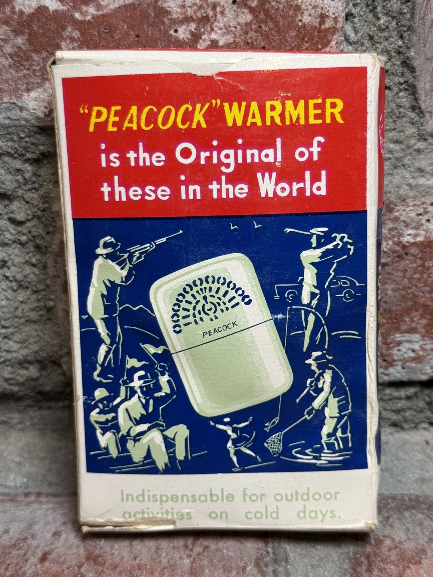 Vintage ca. 1950 Hakkin Kairo Co. “Peacock” Pocket Warmer