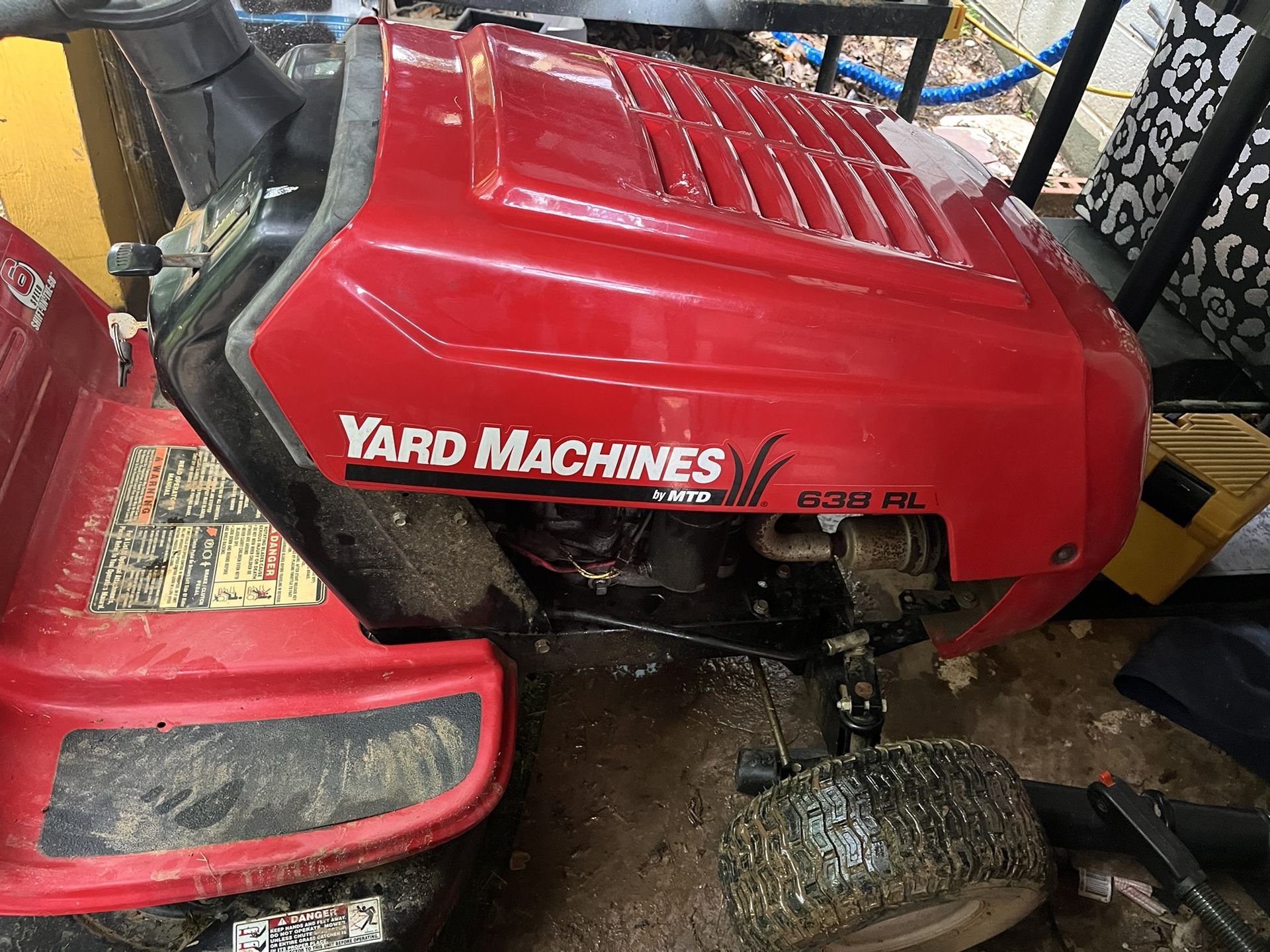 Riding Lawnmower Yard Machine By MTB Run Great