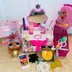 $10 For All Melissa & Doug Wooden Hair Salon Play Set,Lol Doll & Plus accessories realistic sounds