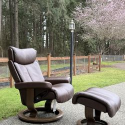 Ekornes Stressless  Chair And Ottoman 