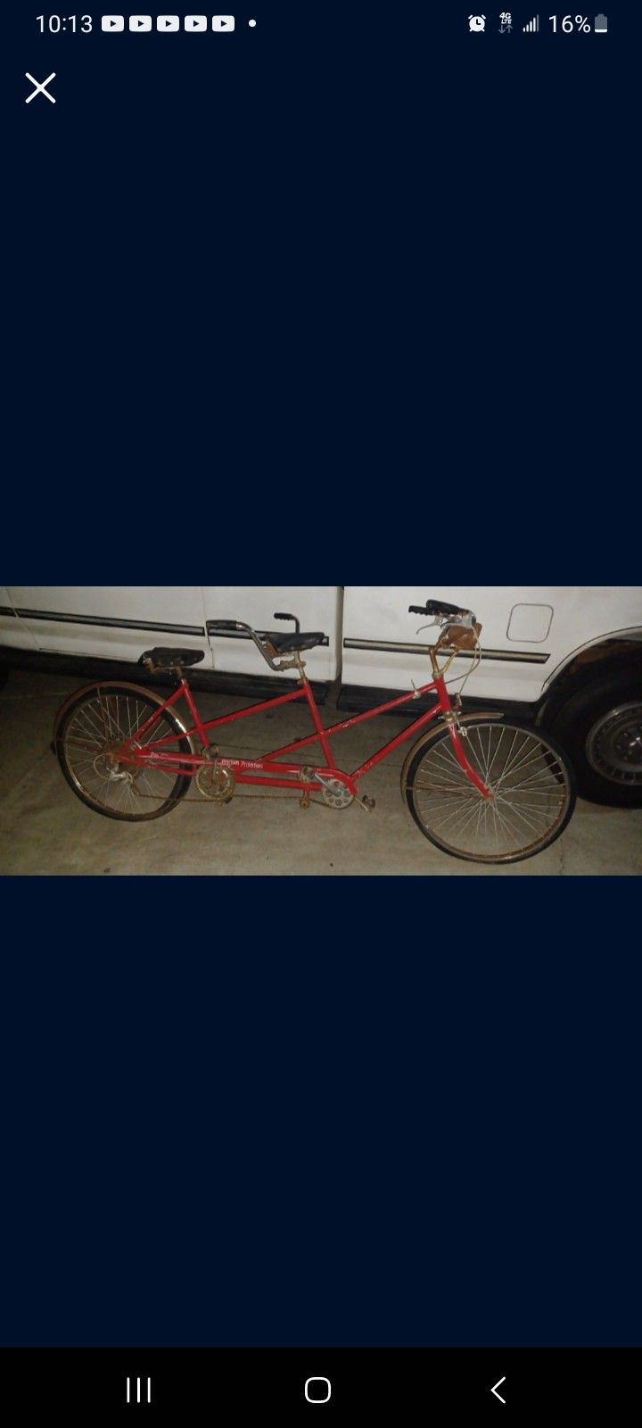 Vintage Schwinn Twin Tandem Bicycle 1960s