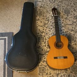 6 String Acoustic Guitar With Case