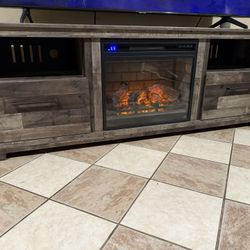 Tv Stand With Fireplace 