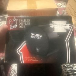 3-in-1 Trailer Hitch Lock - Universal Fit for 1-7/8", 2" & 2-5/16" Couplers, Heavy Duty Anti-Theft Coupler Lock with 2 Keys & 4 Dust Covers for RV, Bo