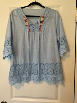 Pretty Blue Blouse