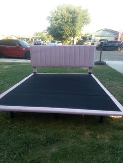 Full size bedframe with lights $70