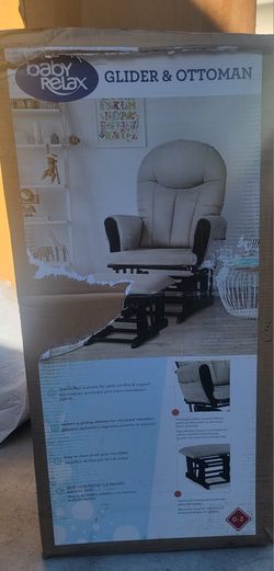 Baby Relax Huntington Glider Rocker with Storage and Ottoman