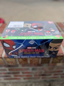 Hot Toys Cosbi Marvel Spider-Man Brand New Day Bobblehead w/ Collection Card 6 pack