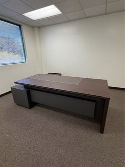 L-Shaped Executive Office Desk