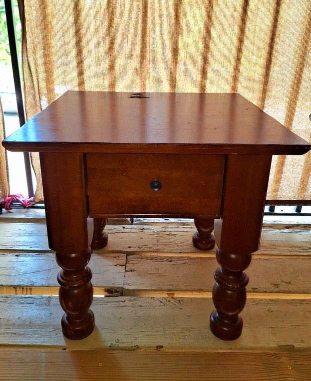 Pottery Barn Single-Drawer End Table