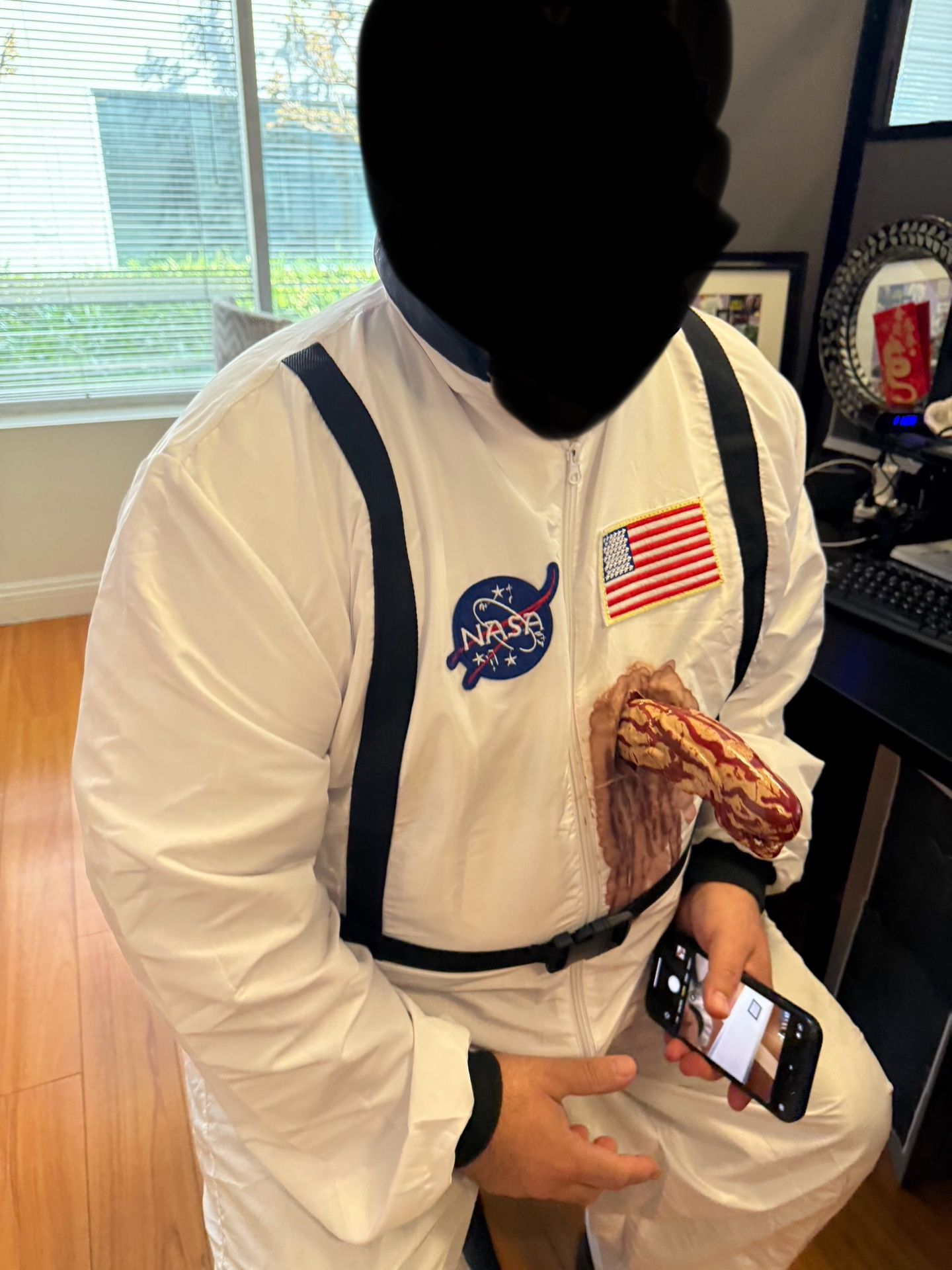 Costume Men's Alien Chest Buster  Adult Costume.  Custom Made.