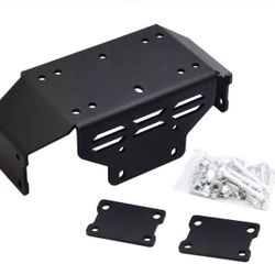 Dasen Winch Mounting Bracket Plate Kit Compatible with Honda Pioneer 500,2015 to 2023 & 2025, fit Pioneer 520, 2021 to 2023 & 2025,  Winch Mount Plate