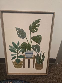 Embroidered Botanical Wall Art