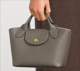 Longchamp turtledove bag leather in grey