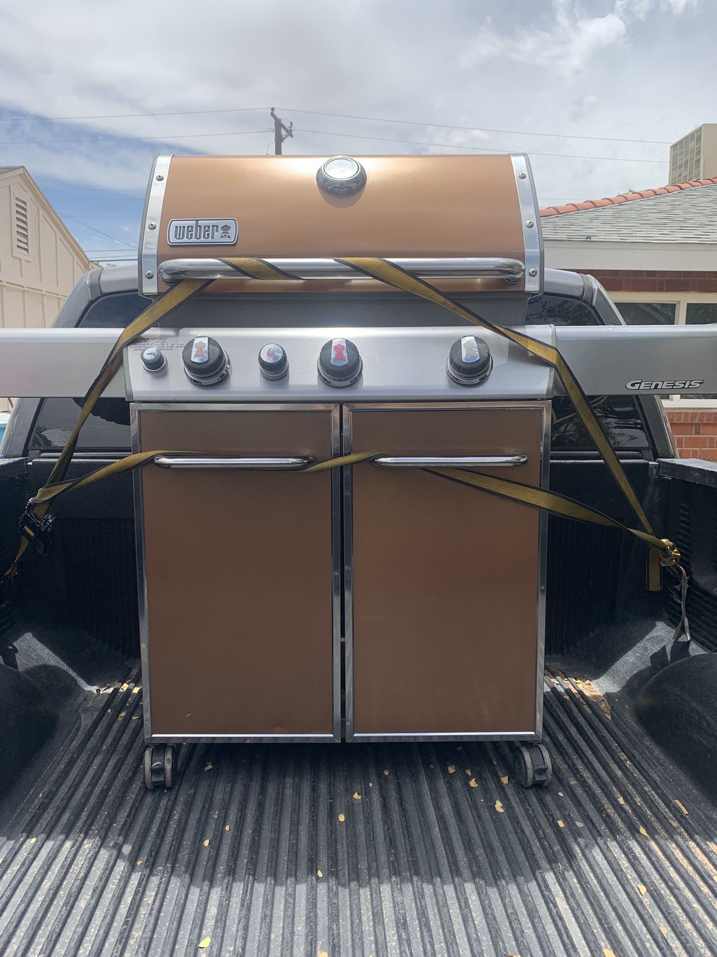 Weber Genesis E-310 BBQ Grill Propane (Orange) For Sale