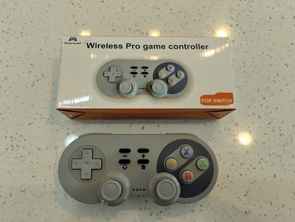 Brand New Super Nintendo Style Pro Controller For Nintendo Switch