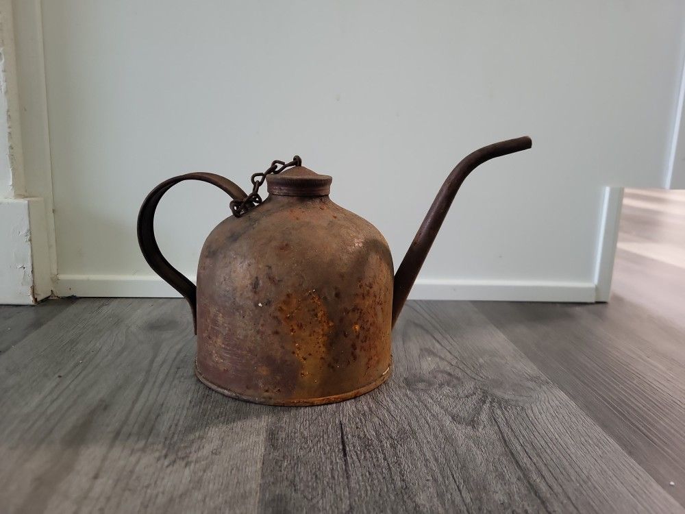 Vintage Rusty Oil Can