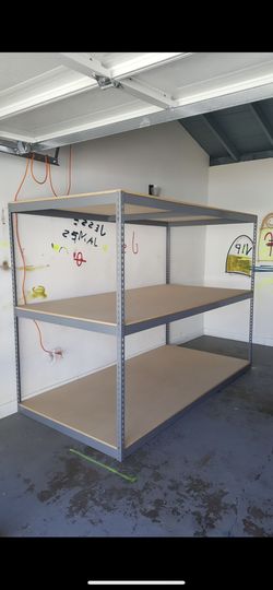 Warehouse Quality Shelving 96 in W x 36 in D 3 Tier Level Boltless Storage Shelves Delivery Available