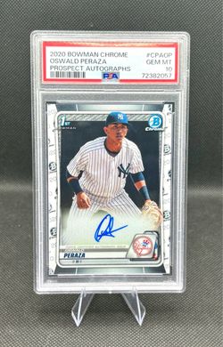 Oswald Peraza 1st Bowman Auto PSA 10