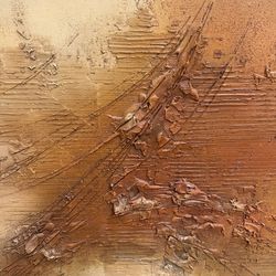 Large Textured Abstract Painting – Marshall Lewin