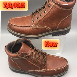 Men’s Brand New casual Brown 6” boot Sizes available 7,8,&10.5 Black color is available on another listing